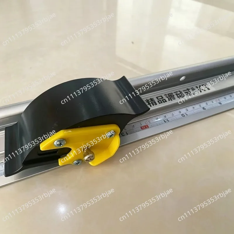 Sliding Safety KT Board Cutting Ruler, Aluminum Alloy Anti-slip Anti-deviation Hook Knife Ruler for Advertising Craft
