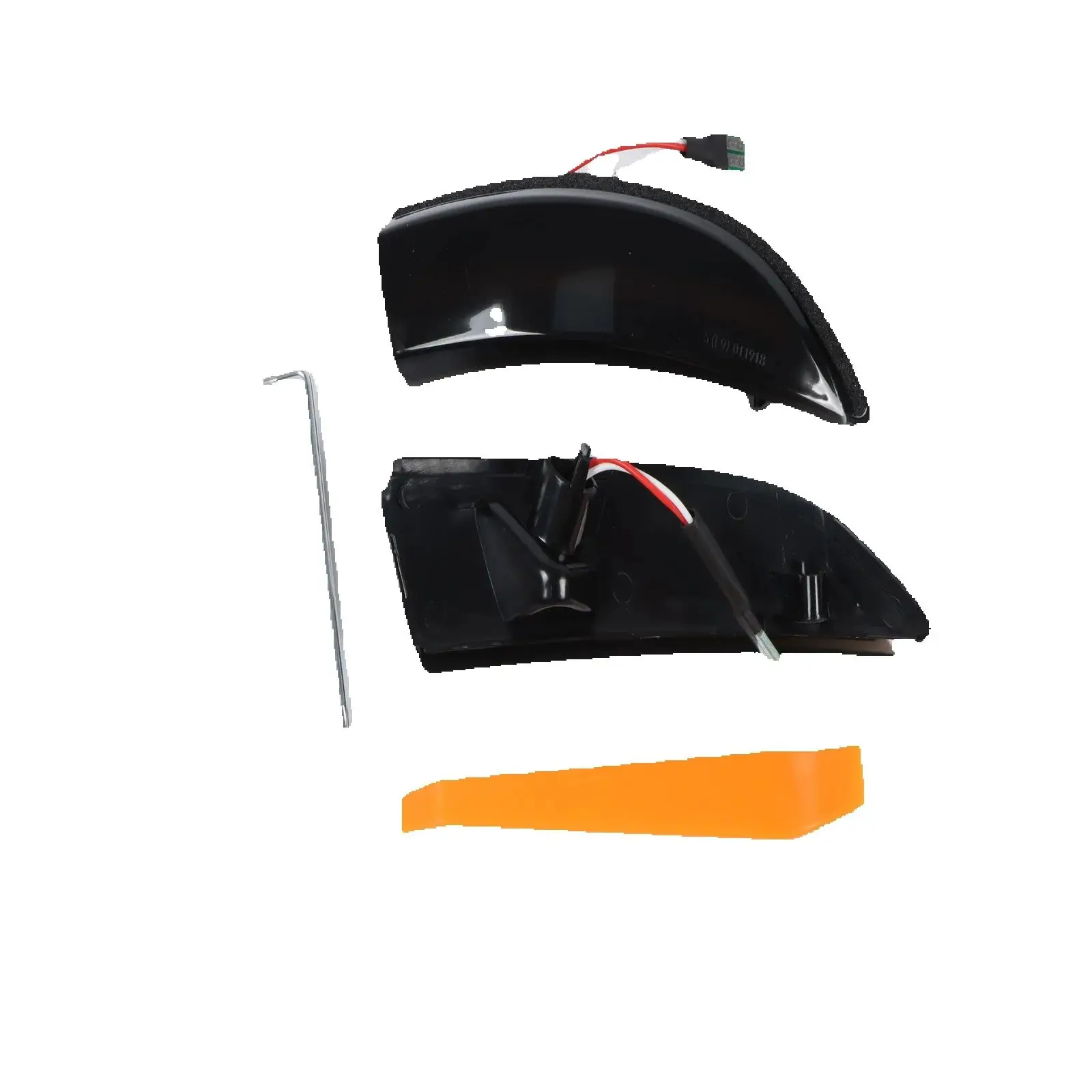 PANGOLIN 2 قطعة أضواء إشارة مرآة LED كهرمانية لفورد فييستا MK7 2008-2017 مؤشر مناسب مباشر #2