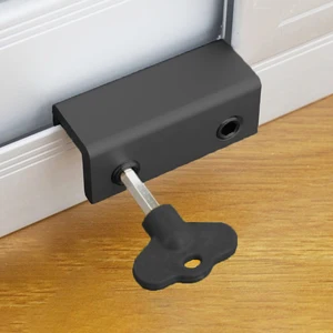 Liga de alumínio Janela Stopper, Anti-Theft Lock, porta deslizante, bebê, crianças, segurança infantil, 10-1pcs 8 principais vendas fechadura porta deslizar - №7
