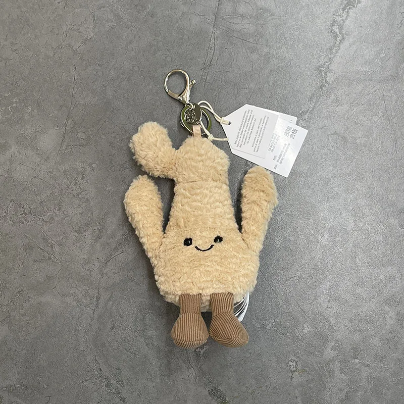 Malachy Dragon Pendant Marshmallow Plush Keychain Pigeon Plush Keychain Cucumber  Plush Toy Backpack Cherry Gift