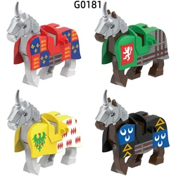 The Lion Heart Thomas Grey Of Heaton Montagu Edmund De Thorpe War Horse Model Blocks MOC Bricks Set Gifts Toys G0181