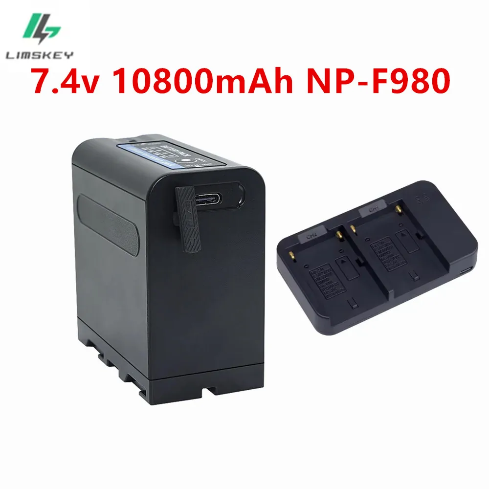 10800mAh NP-F980 NP-F970 NP F960 F970 F960 Battery for Sony F960 F550 F570 QM91D NP-F975 NP-F950 NP-F930 CCD-RV100 Batteries