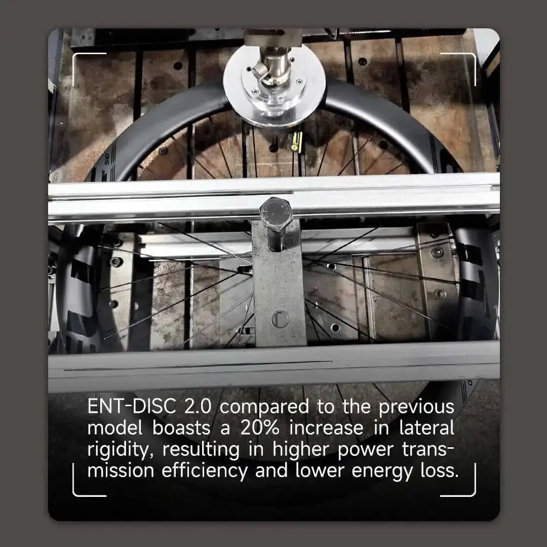 ELITEWHEELS 카본 휠 ENT 2.0 디스크 브레이크, 700c 카본 림 센터 락 ... - 4