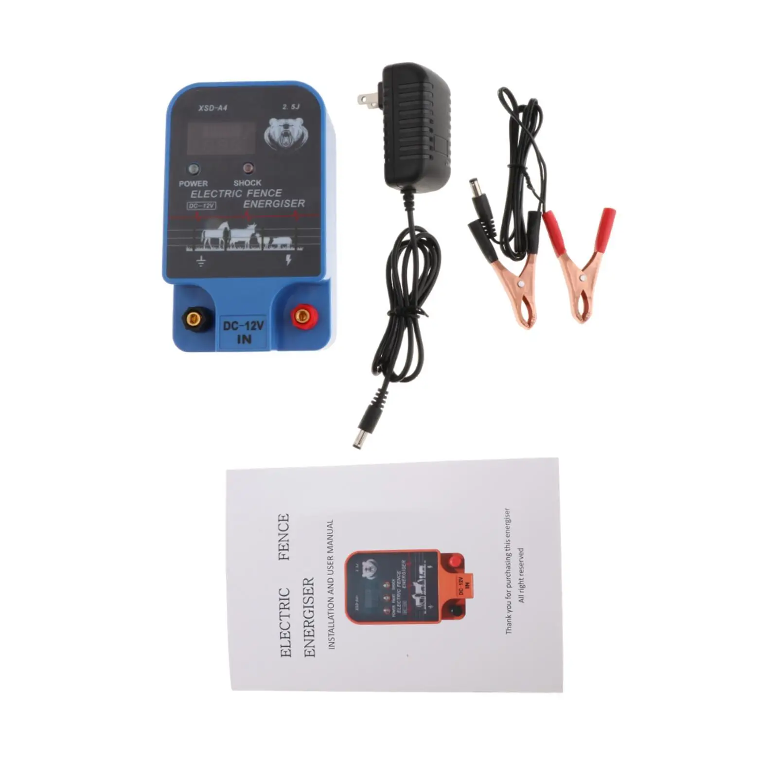 Powered Fence Charger Agricultural Fencing,Multifunctional,Accessory,Easy to Install Electric Fence Controller for Livestock