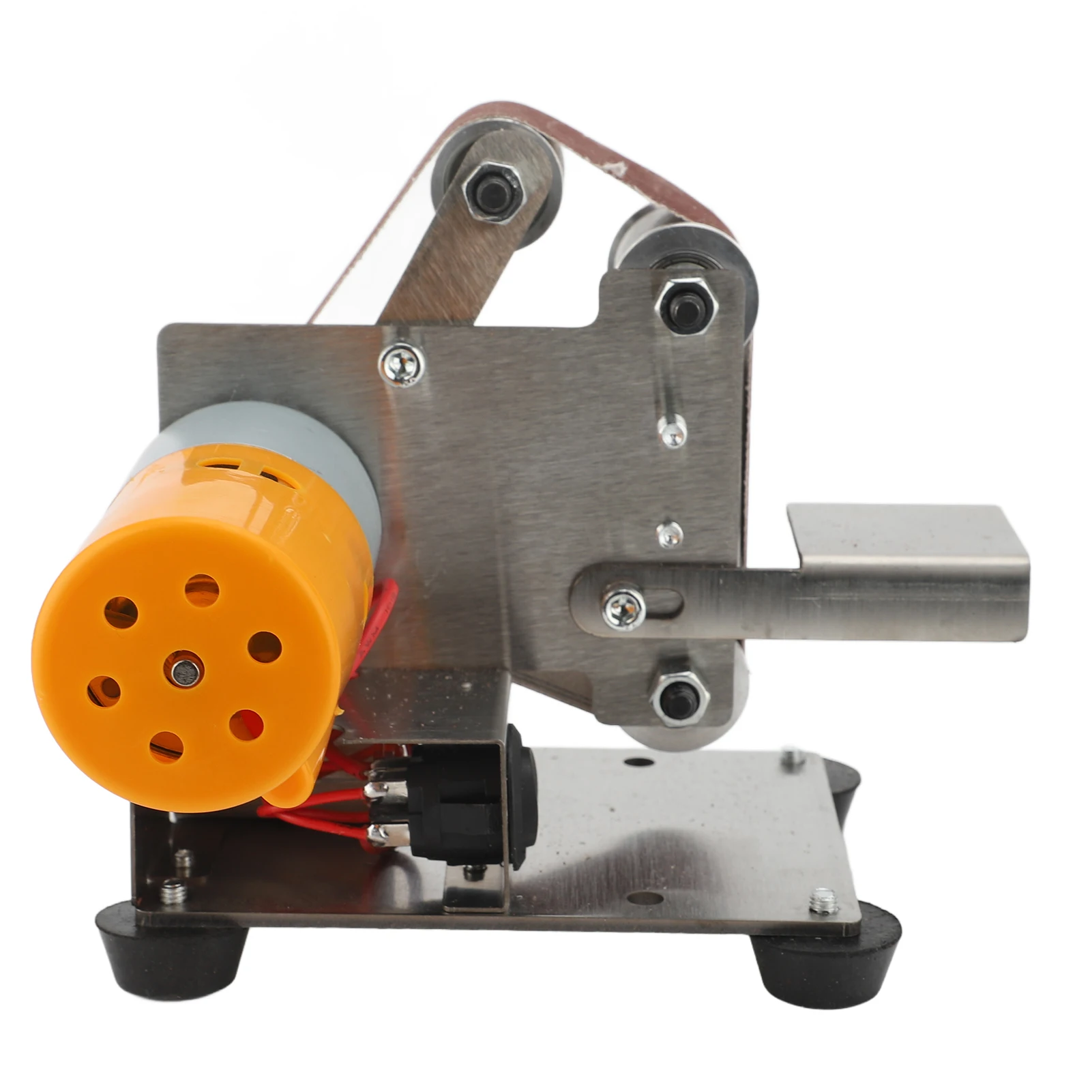 ミニベルトサンダー ダブルベアリング 角度調整可能 垂直ベルトサンディングマシン 家庭用 ミニベルトサンダー ベンチサンディングマシン