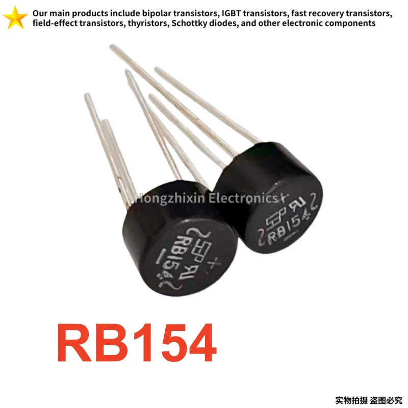 10 Pieces, RB154 DIP-4 1.5A/400V Rectifier Bridge Small Circular Bridge Stack Original Rectifier