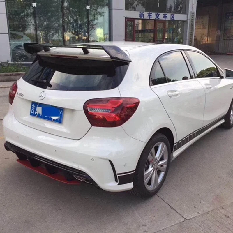 Red Color Rear Spoiler Wing For Mercedes Benz A Class W176 A160 A180 A200 A250 A45  5door Hatchback 2013-2018