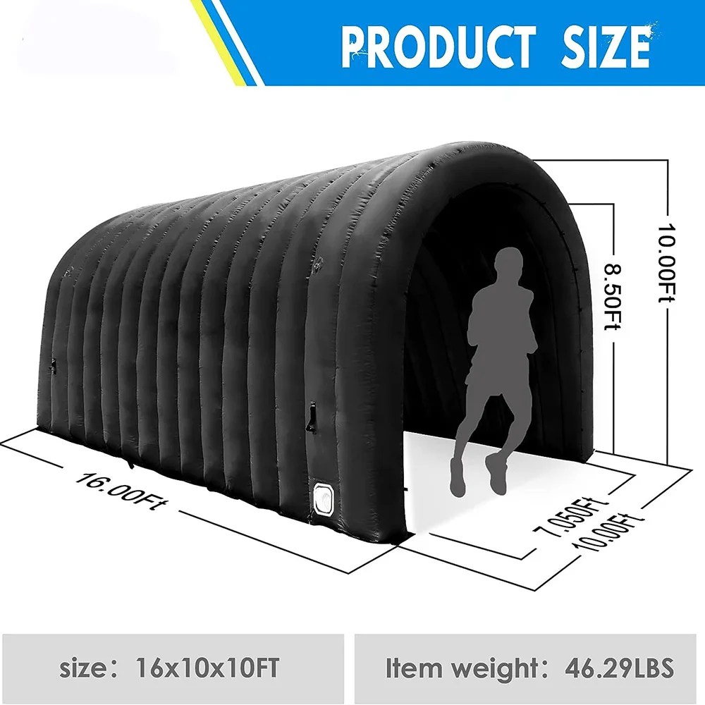 Inflatable Tunnel Sports Tunnel Entrance with Blower Inflatable Tunnel Tent for Business Advertising Event Exhibition Promotion