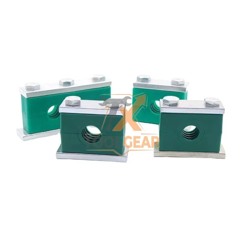 2026hotsale* Twin Series Heavy Pipe Tube Clamp Kits Industrial Assembly with Metal Plastic Aluminium Inch & Metric