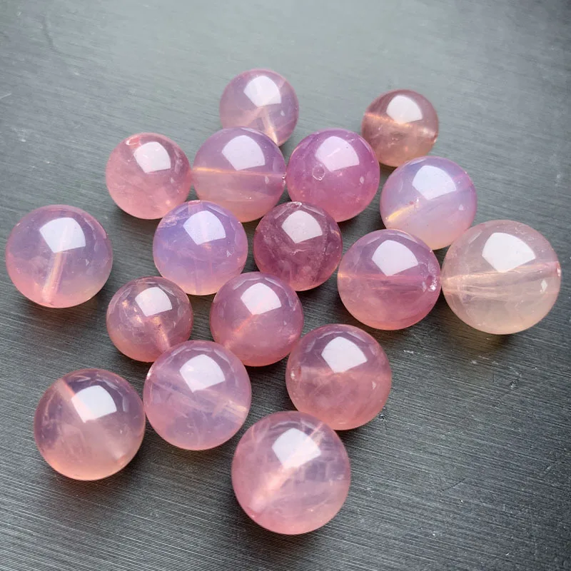 

Натуральный розовый кристалл Starlight Crystal свободные круглые бусины DIY браслет аксессуары для женщин