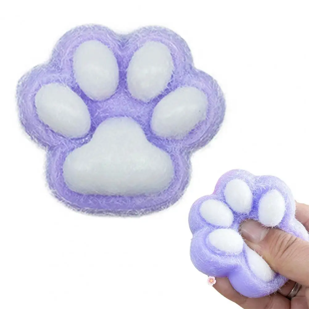 

Cat Paw Squeeze Toy Stress Anxiety Relief Portable Kids Teens Adults Soft Stress Ball Pet Paw Pinch Sensory Fidget Toy