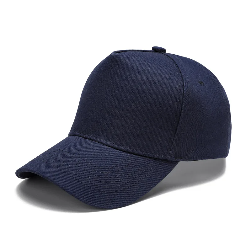 Customized Printed Logo Men's Outdoor Sports Five Piece Baseball Hats Women's Casual Sun Shading Pure Cotton Duck Tongue Caps view 6
