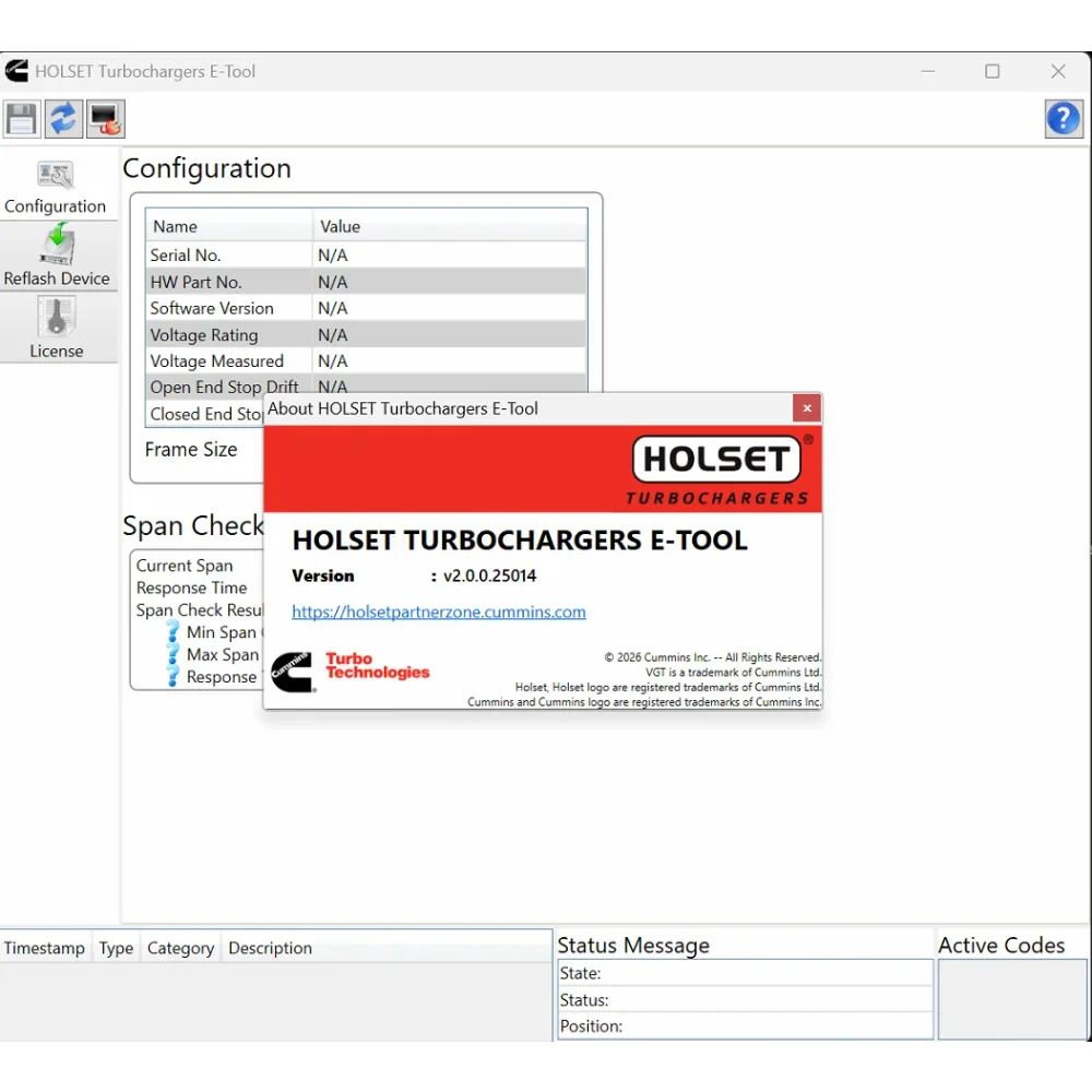 Holset Turbo E-Tool 2.0 for Cms VGT Calibration Turbocharger Diagnostics Software + Incal To Cal Caltern Converter V1.02 install