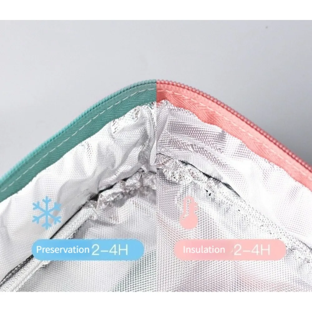 Large Capacity Insulated Lunch Bag for Students & Office Workers - Portable Thermal Picnic Bag Outdoor Travel Food Storage Tote