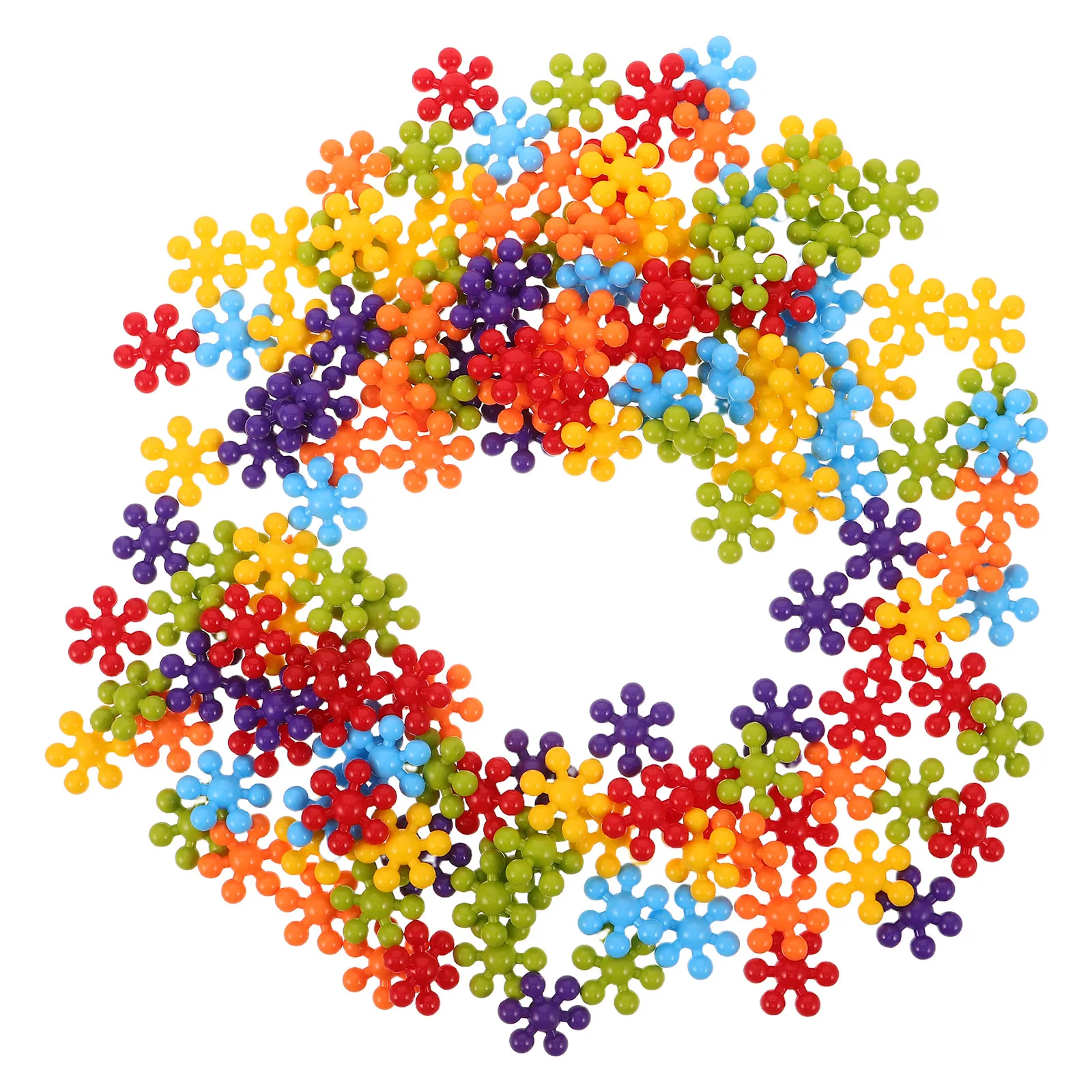 

150 шт. развивающих конструкторов STEM: креативные пластиковые диски-снежинки для дошкольников, детских садов и образовательных учреждений