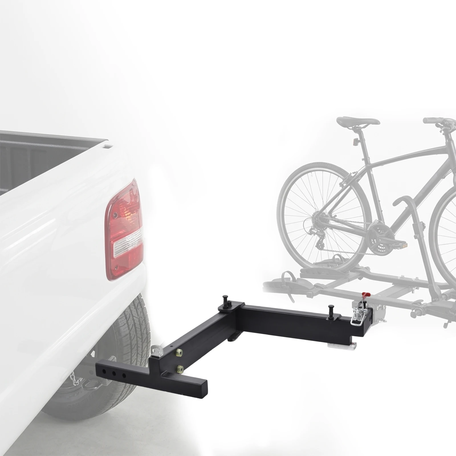 Swing Away Hitch Adapter for Bike Racks, 90° Pivot, Fits 2-Inch Hitches, 320 lb Swing Arm Hitch Mounted Bike Racks Extension Capacity for RV Truck SUV Camper Roading