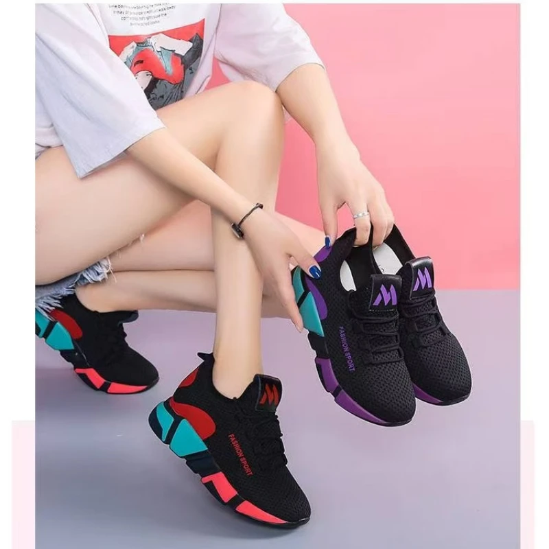 Women's shoes new comfortable women's shoes spring and autumn versatile lace up comfortable lightweight sports shoes