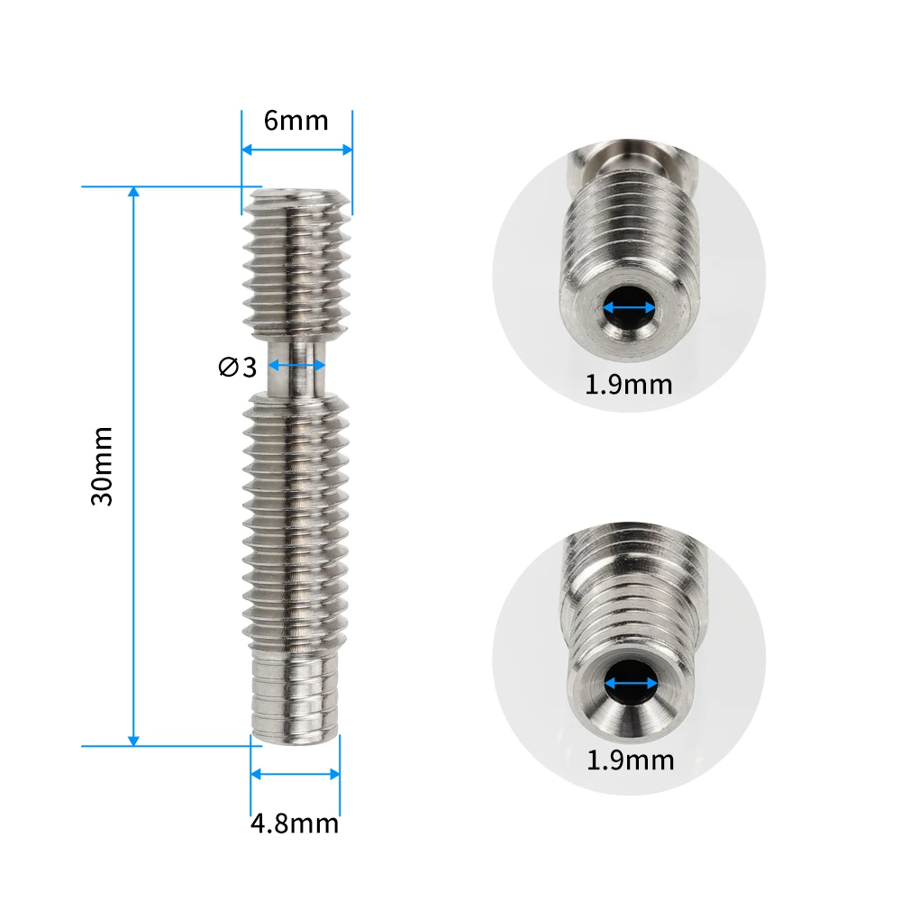 for Kingroon KP3S Pro Heatbreak Bi-metal Titanium alloy Heat Break for Kingroon KP3S KP3S Pro S1 KP5L KP3S