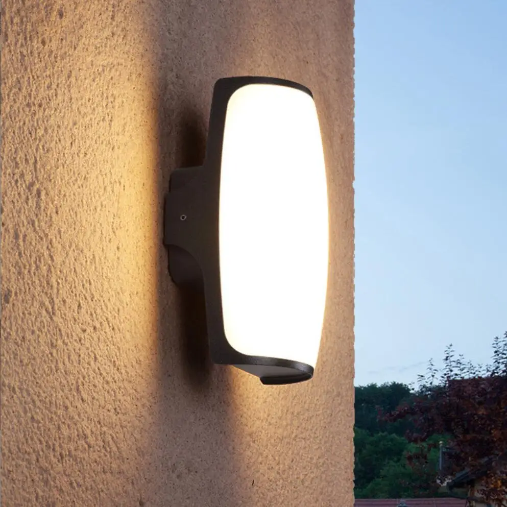 Lampe de mur de LED de style minimaliste moderne d'intérieur/extérieur 12W AC85-265V IP65 imperméabilisent l'utilisation extérieure de mur/passage d'intense luminosité