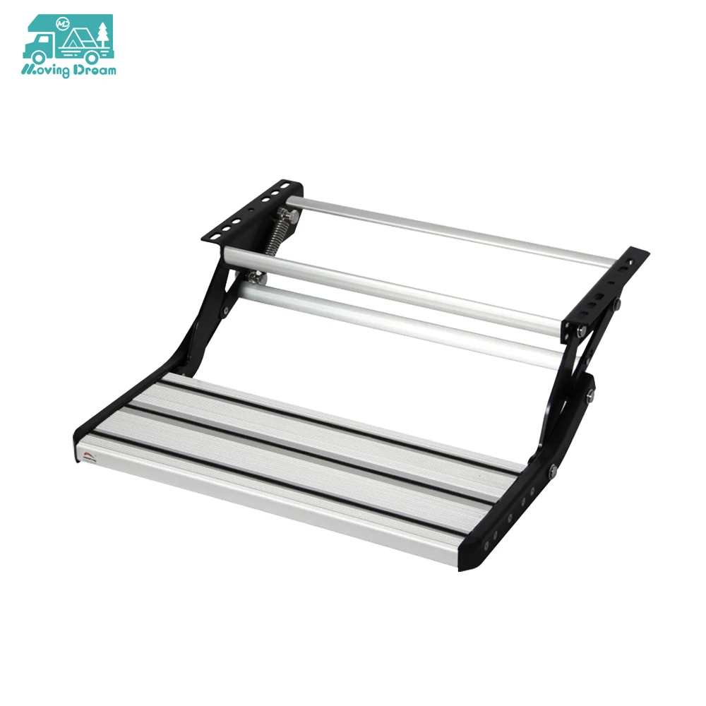 

Алюминиевая телескопическая складная лестница-ступенька JDA для автодомов и караванов, ручное управление