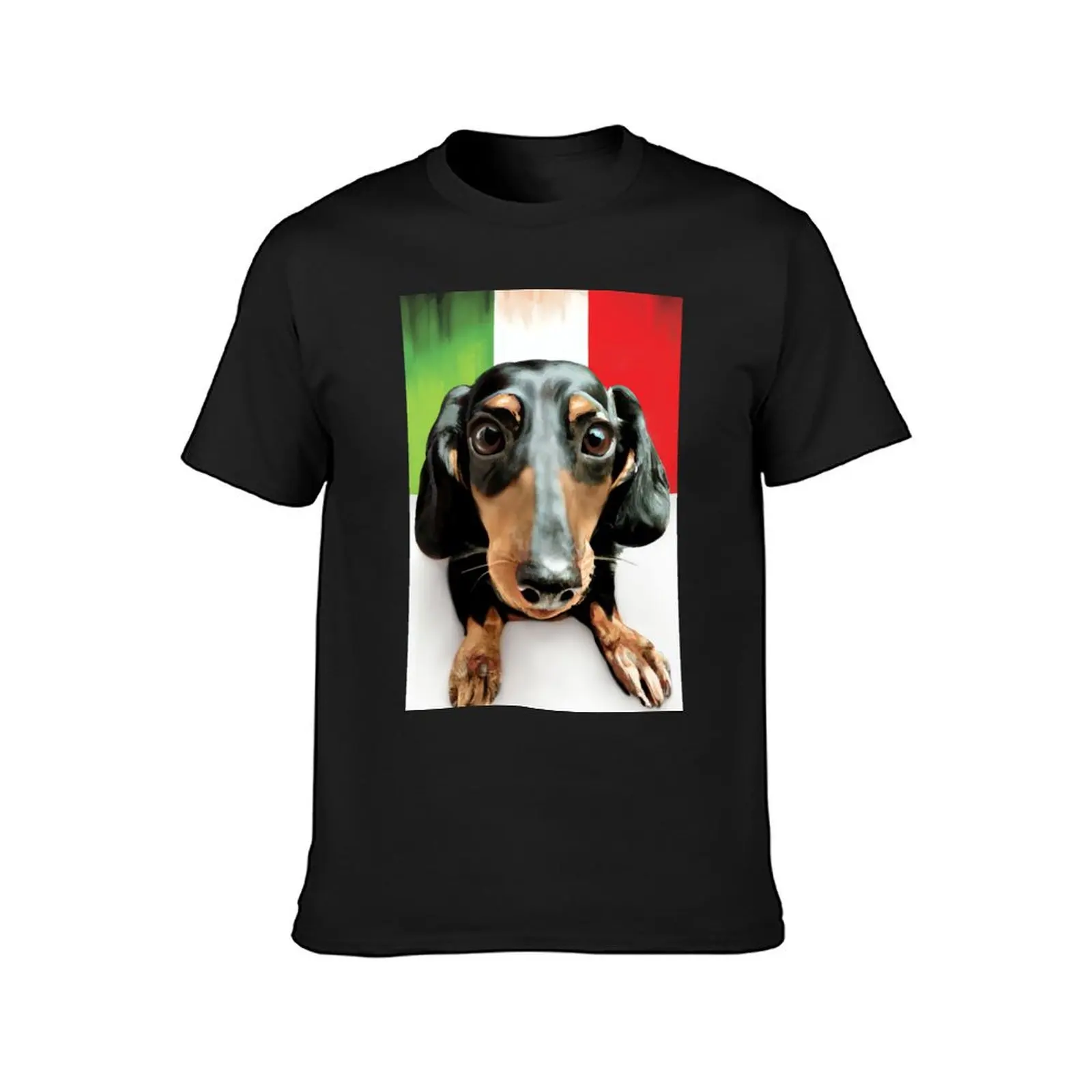 Bella the Playful Dachshund - Pet Dog Commission 05 T-Shirt Aesthetic clothing boys whites t shirts for men graphic