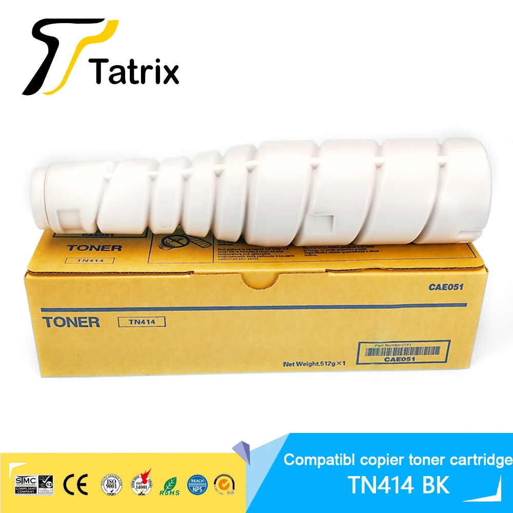 Tatrix Compatible TN414 Copier toner cartridge for Compatible Konica Minolta  AD289 AD369 AD429 Bizhub 283 363 423 Printer