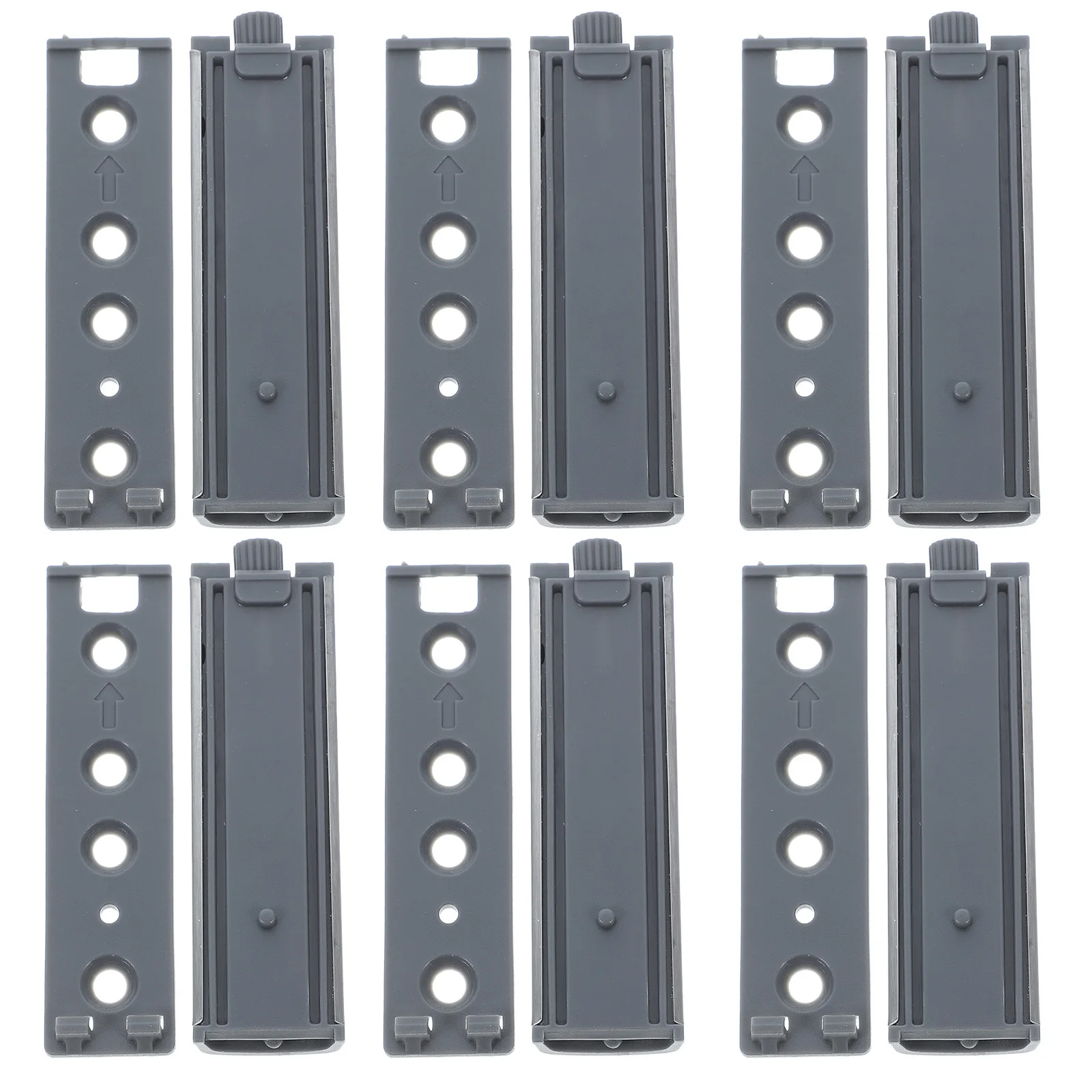 

6Pcs Push Button Hinges Cabinet Doors Self Closing Steel Shell Hidden Latches Kitchen Bathroom Soft Close Push Button Latch