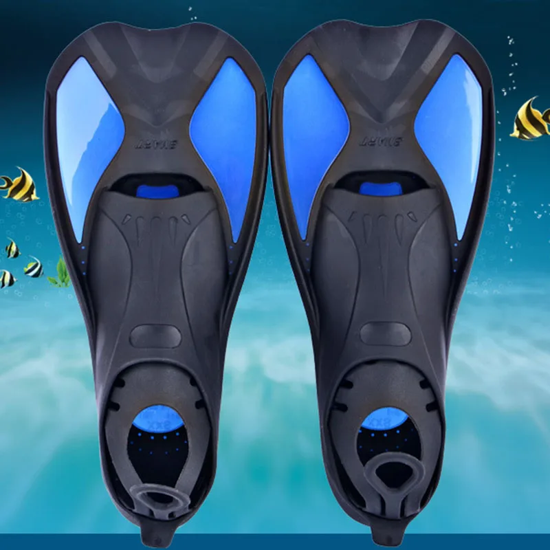 Oulylan Adult Diving Flippers Swimming Fins Adult Snorkeling Foot Flippers Scuba Fins Beginner Swimming Equipment Portable