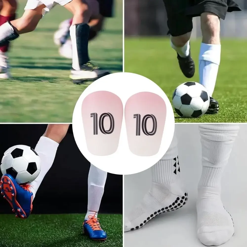 Caneleiras protetoras para pernas, caneleiras de futebol com absorção de choque, eva, espessamento, placa de haste de treinamento, caneleiras de futebol leves e antiderrapantes