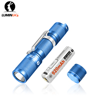 14500 AA Batteries Mini Flashlight Tool AA V3.0 Blue 900 Lumens Ultra Compact EDC Light with Clip & Diffuser Outdoor Hiking Camp