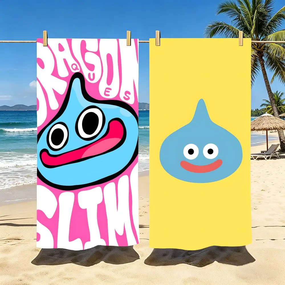 S-Slime Dragon Quest Towel Polyester Beach Towel Quick Dry Sand Free Bath Towel for Summer Pool Travel Vacation