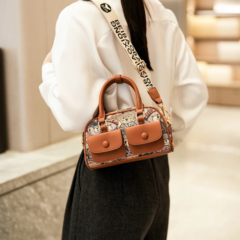 

New 2026 Small Wallet Luxury Women's Handbag Retro PU Leather Women's Shoulder Bag Daily Armpit Bag Crossbody Bag