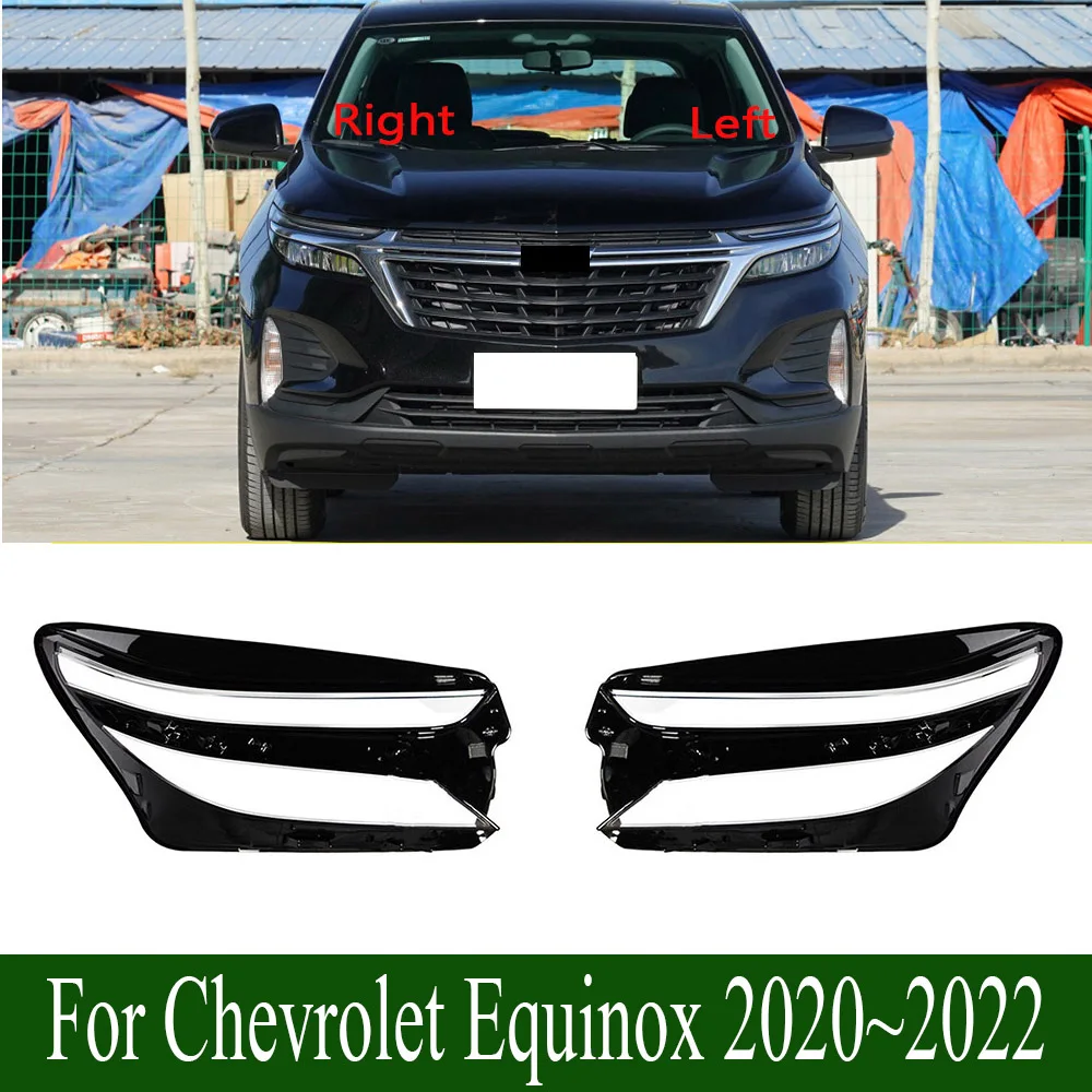 

For Chevrolet Equinox 2020~2022 Headlamp Shell Transparent Lamp Shade Lens Front Headlight Cover Lampshade Plexiglass