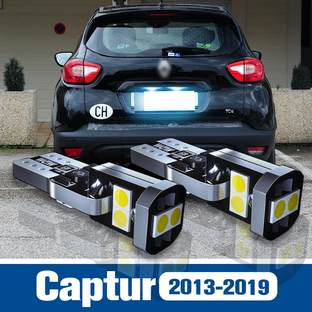 

2pcs LED License Plate Light Lamp Accessories Canbus For Renault Captur 2013 2014 2015 2016 2017 2018 2019