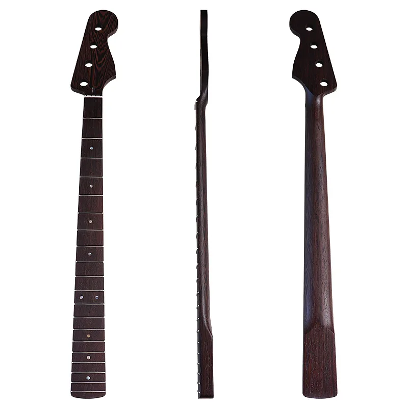 

Chicken Wing Wood 4 String Matte 20 fret Bass Guitar Four-String Electric Bass Assembled Neck diy Accessories