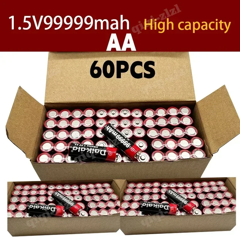 2024 New AA Battery 99999 MAh 1.5V Rechargeable Battery AA for Flashlights, Toys, Mice, Microphones, Etc.+Free Shipping