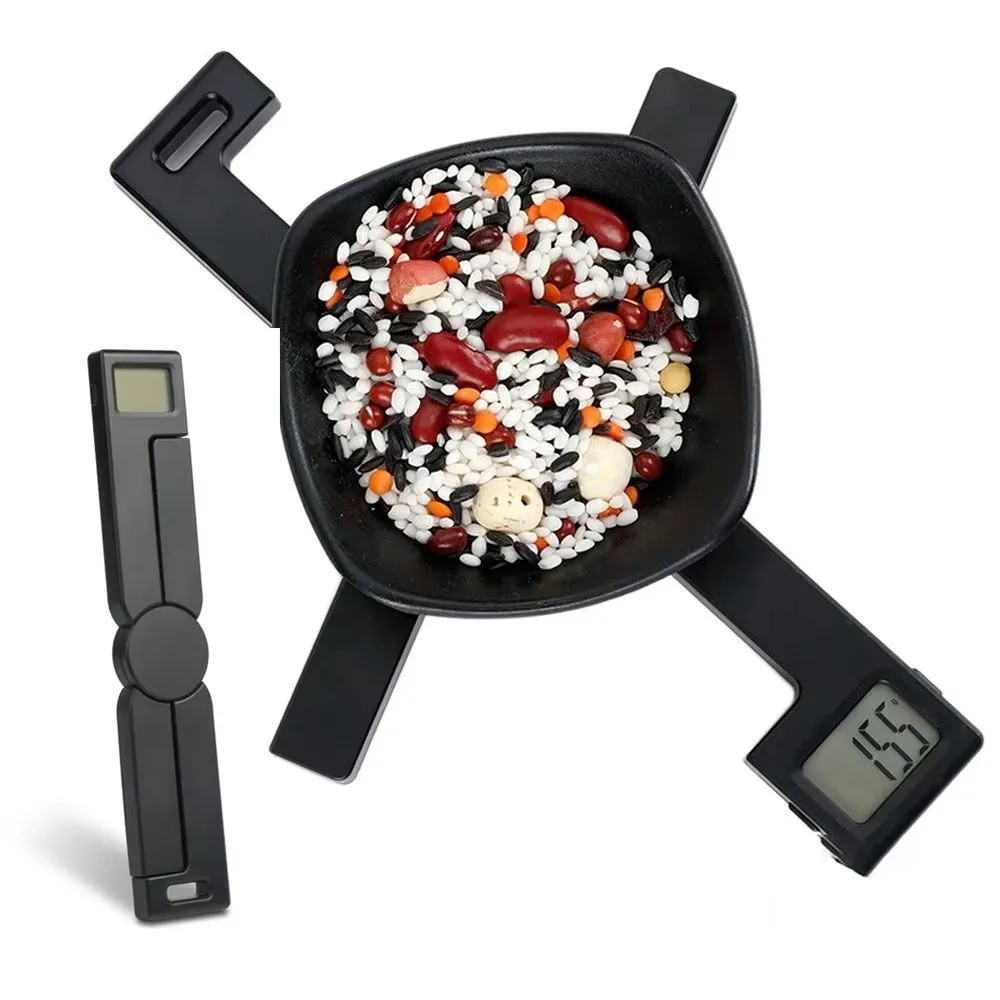 

Weighing Tool X Shape Folding Digital Kitchen Scale LCD Display Waterproof Baking Scale Accurate Pocket Scale Coffee