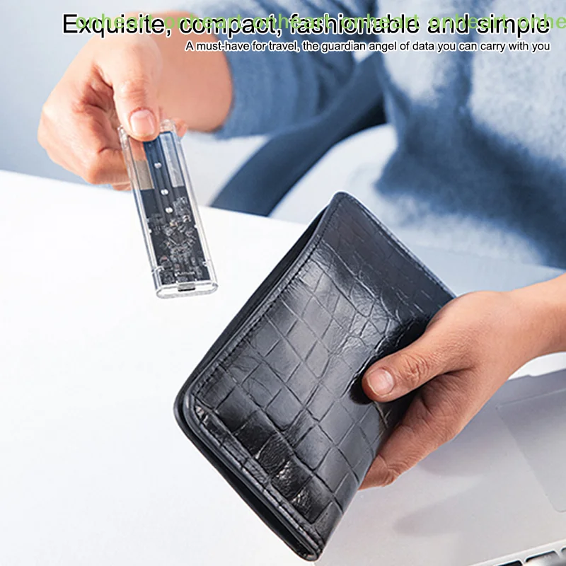 

[C]M.2 NVME PCIe NGFF SATA Protocol Case Clear USB Type C 10Gbps PCI-E Transparent External Hard Disk Box Case For Laptop Phone