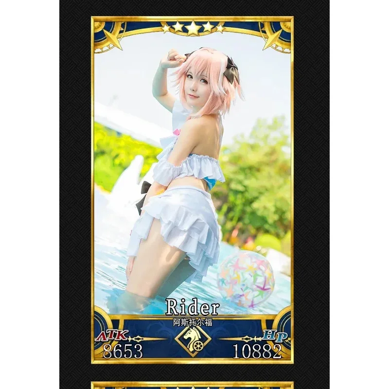 

CyUnisex Anime Cos Link Servant Astolfo Rider Cosplay Costumes Swimwear Dress Sets