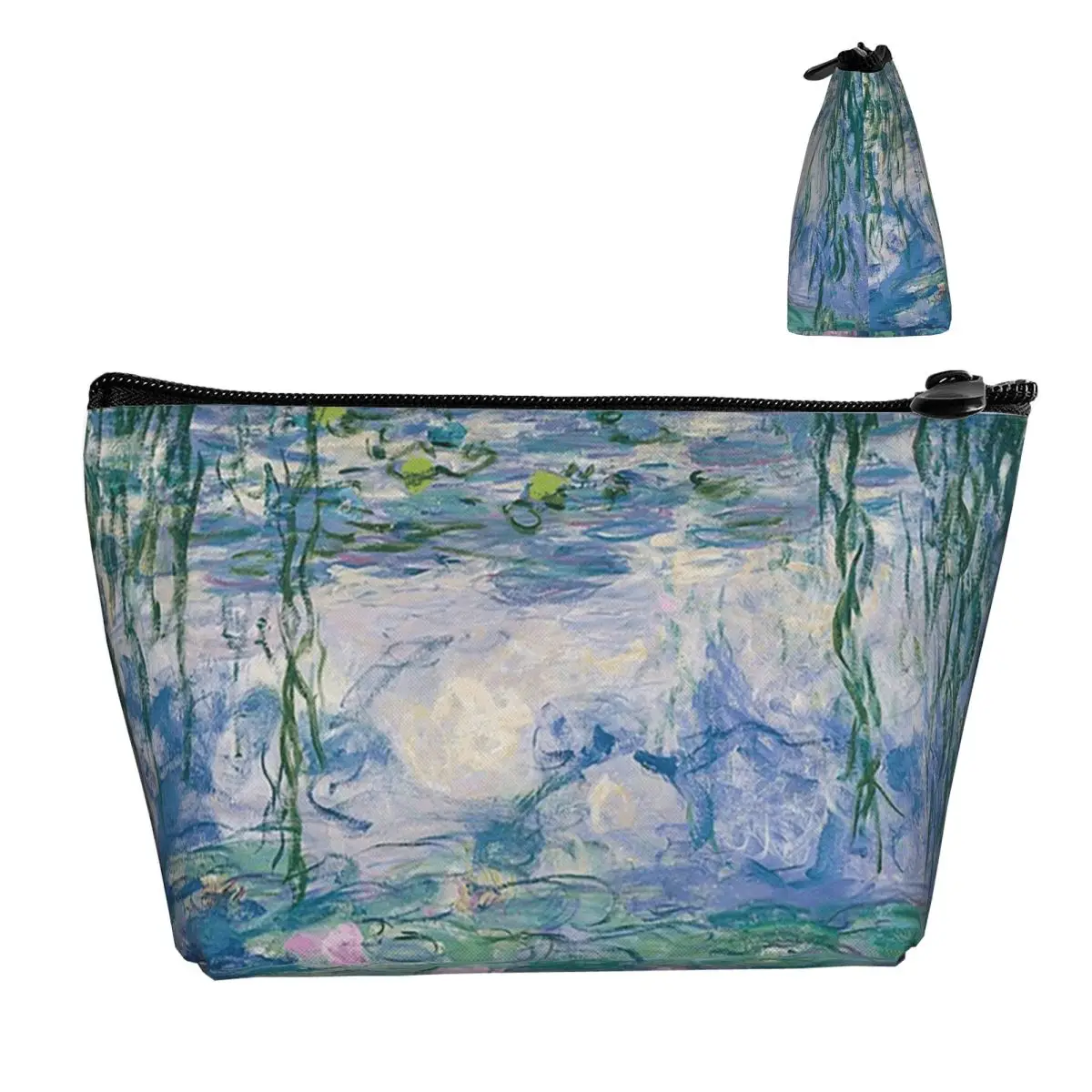 

Кувшинки воды Claude Monet Fine Art Дорожная косметичка Сумка для хранения ключей Косметичка Портативный органайзер для женщин Женский подарок