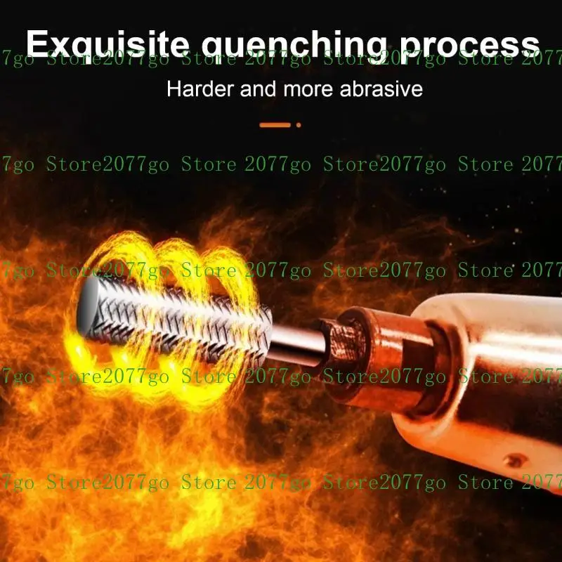 Y1UD 5Pcs Woodworking Wolf Tooth Rotary File Grinding Tool Accessories Set