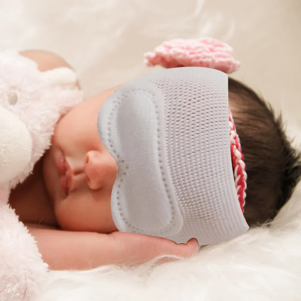 

Защитная маска для глаз младенца, мягкая, дышащая, блокирующая синий свет, повязка на глаза для сна новорожденных, детские товары