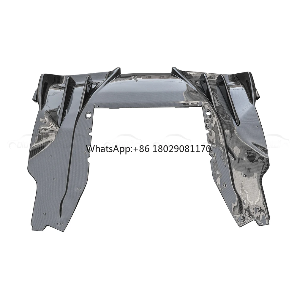 Aletas de parachoques trasero de fibra de carbono, alerón basculante Winglet Splitter para Mclaren MP4-12C, difusor modificado 650S, sintonización automática