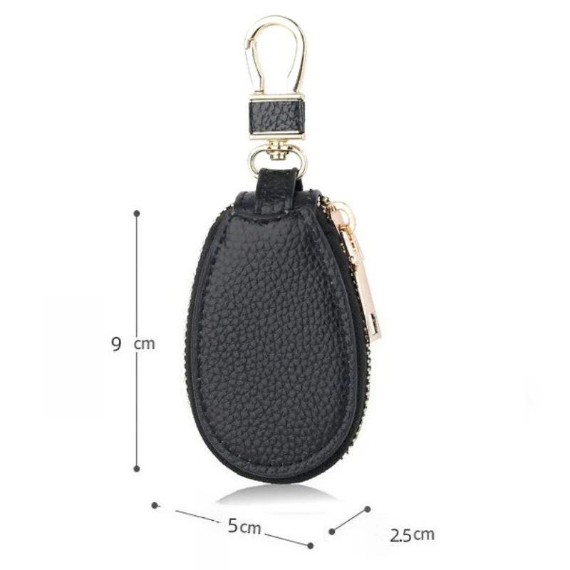 Retro-Schlüsselmappe, Mini-Leder-Geldbörse, Modeaccessoires, Reißverschluss, kleine Tasche, Kopfhörertasche für Damen und Herren – Detail 6