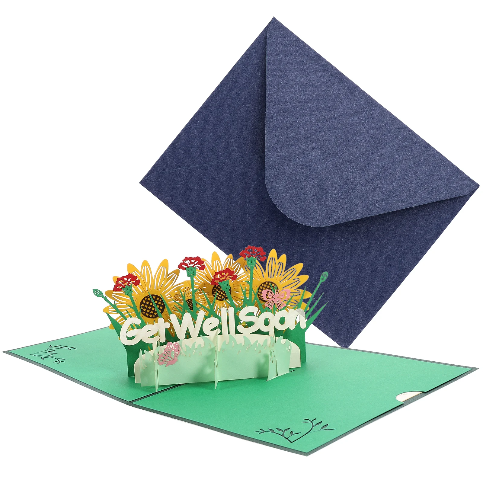 

Get Well Cards 3d Greeting Decorative Three-dimensional Invitation Envelope Paper Jam Comfort