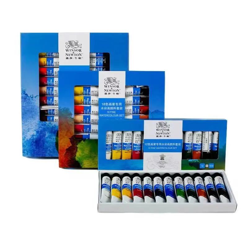 

Winsor Newton Professional Water Color Paints Set 12/18/24/36 Colors 10ml High Quality Watercolor Pigments Drawing Art Supplies
