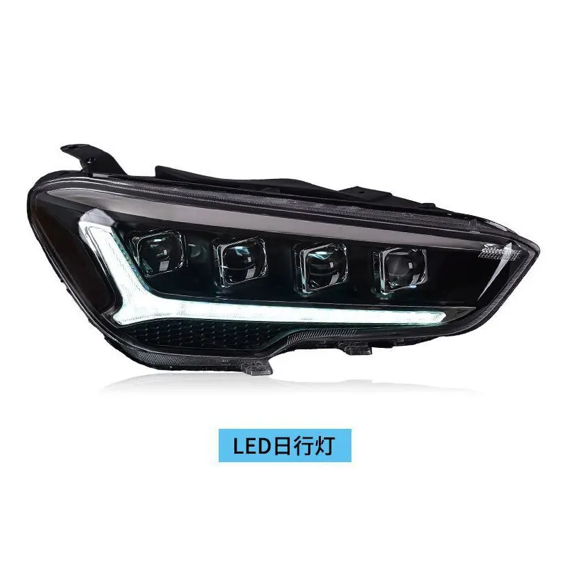 Car Accessories for Hyundai IX35 LED Headlight 2018-2020 Headlights IX35 DRL Turn Signal High Beam Angel Eye Projector Len