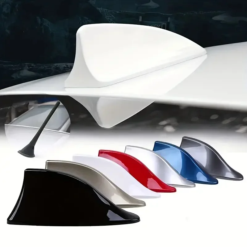 New Car Shark Fin Antenna Enhanced Radio Signal Roof Decoration Suitable for Waterproof Accessories of All Models