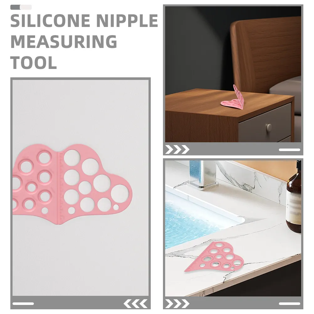 Nipple Size Measuring Tool for Breastfeeding Silicone Flange Sizing Ruler Precise Nipple Diameter Measurement Tool for Optimal