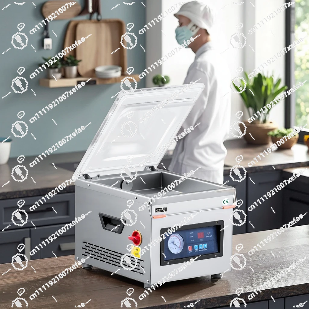 Commercial Automatic Hydraulic 220v Vacuum Sealing Machine Desktop Food Vacuum Packaging Machine